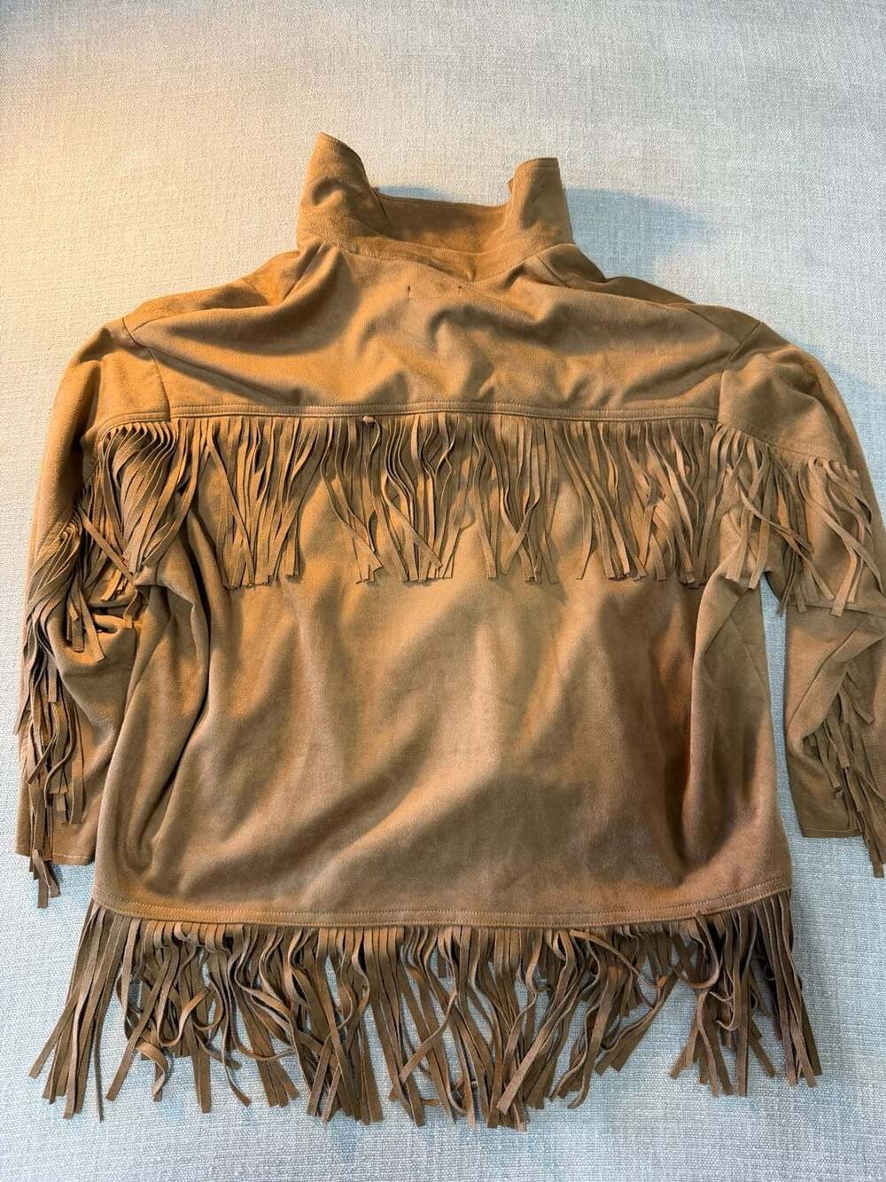Nasty Gal Collection Faux Suede Fringe Western Jacket - Picture 4 of 4